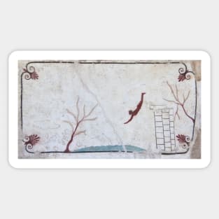 Tomb of the Diver, Paestum Sticker